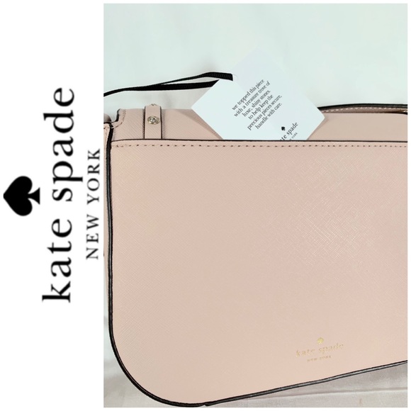 NWT Kate Spade Leather jeweled crossbody blush - Picture 7 of 7